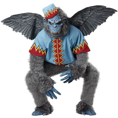 Wizard oz flying monkey costume - 13". 33cm. Inches Centimeters. Costume Sizing Tips. Product Description. When the witch is ready to rule over Oz, she will call on her terrifying army of evil winged monkeys to help enforce her evil rule! This detailed costume is sure to convince others that the monkeys are not to be trusted. Ever. 100% polyester fabric; 84% polyester, 16% ... 